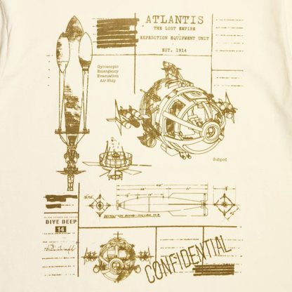 Disney Atlantis Sub Pod Ship Notes Tee - Image 2