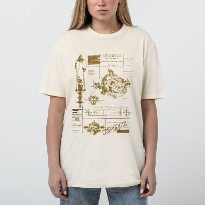 Disney Atlantis Sub Pod Ship Notes Tee - Image 4
