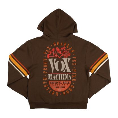 Vox Machina Retro Striped Zip-Up Hoodie - Image 2