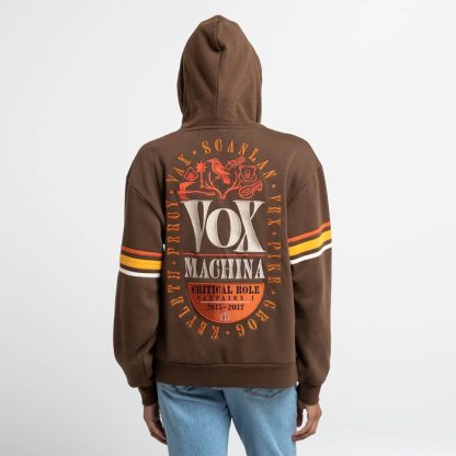 Vox Machina Retro Striped Zip-Up Hoodie - Image 5