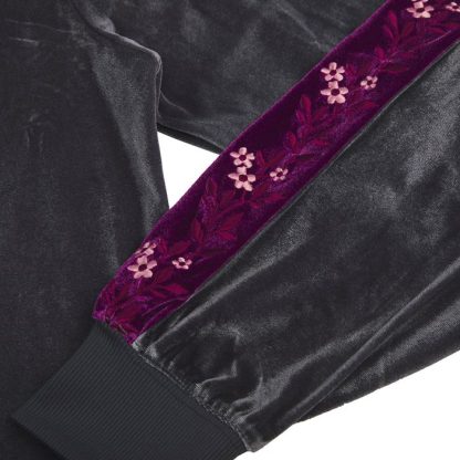Rose Velour Gray Hoodie - Image 18