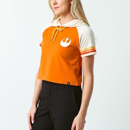 Rebel Alliance Cropped Short Sleeve Hoodie - Image 4