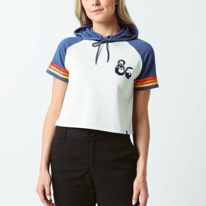 Vintage Cropped Short Sleeve Hoodie - Image 3