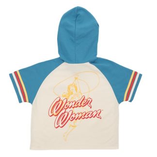 Wonder Woman Cropped Short Sleeve Hoodie