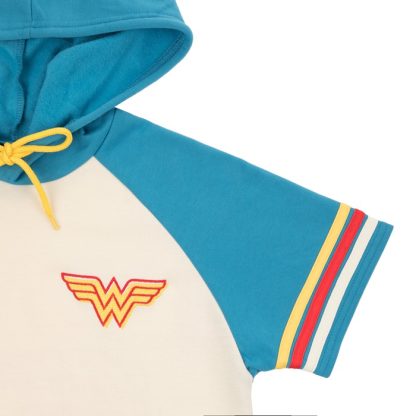 Wonder Woman Cropped Short Sleeve Hoodie - Image 7