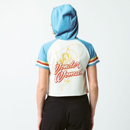Wonder Woman Cropped Short Sleeve Hoodie - Image 5