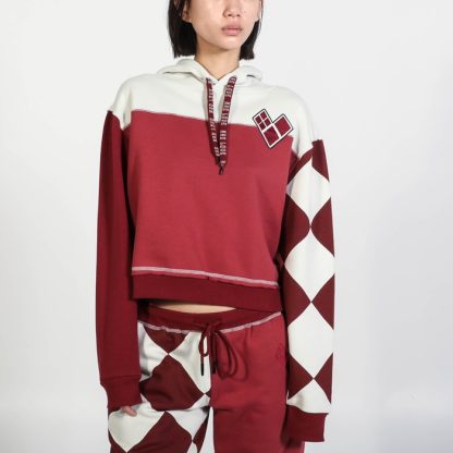 Mad Love Color Block Cropped Hoodie - Image 3