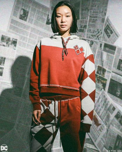 Mad Love Color Block Cropped Hoodie - Image 7