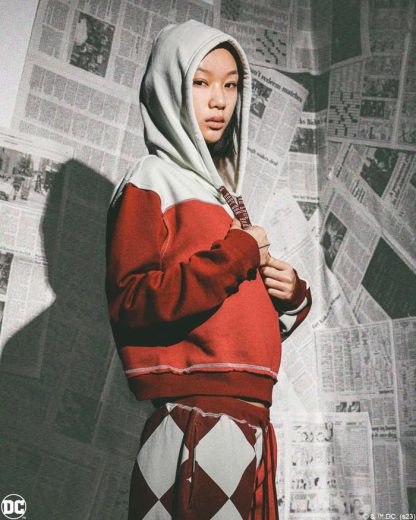 Mad Love Color Block Cropped Hoodie - Image 8