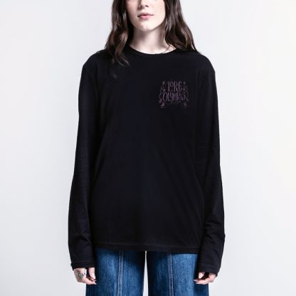 Persephone Among The Trees Black Long Sleeve - Image 5