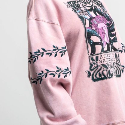 Breathe In Breathe Out Blush Crew Sweatshirt - Image 6