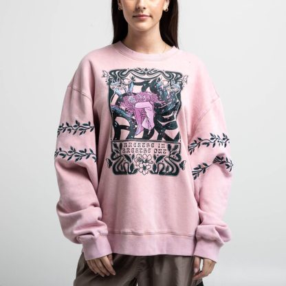 Breathe In Breathe Out Blush Crew Sweatshirt - Image 5