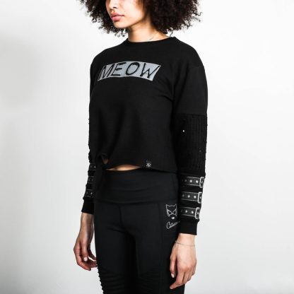 Catwoman Meow Front Tie Long Sleeve - Image 4