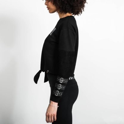 Catwoman Meow Front Tie Long Sleeve - Image 6