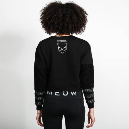 Catwoman Meow Front Tie Long Sleeve - Image 7