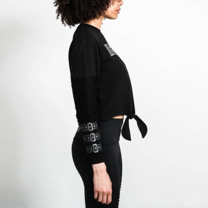 Catwoman Meow Front Tie Long Sleeve - Image 5