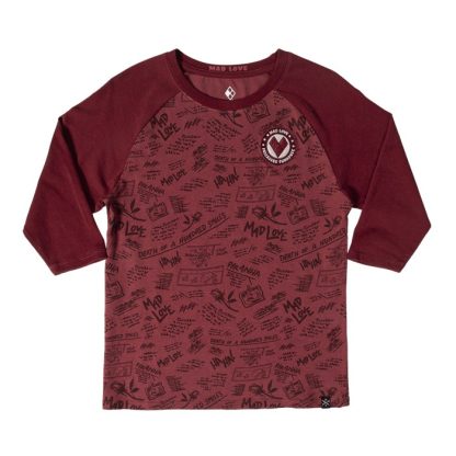Mad Love Red Raglan
