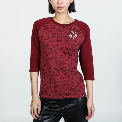 Mad Love Red Raglan - Image 3