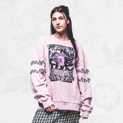 Breathe In Breathe Out Blush Crew Sweatshirt - Image 2