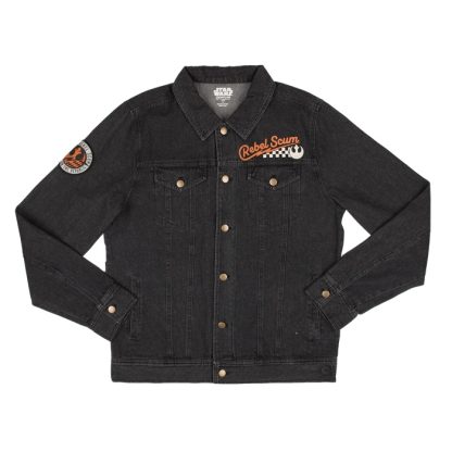 Rebel Scum Black Denim Jacket - Image 2