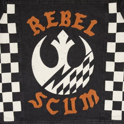 Rebel Scum Black Denim Jacket - Image 8
