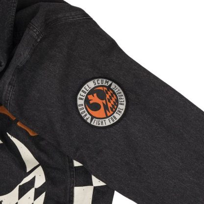 Rebel Scum Black Denim Jacket - Image 9