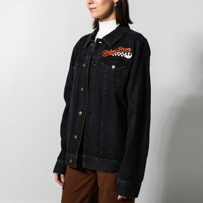 Rebel Scum Black Denim Jacket - Image 5