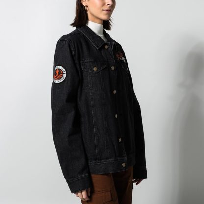 Rebel Scum Black Denim Jacket - Image 4