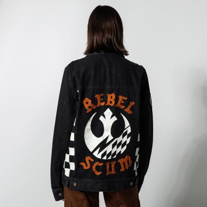 Rebel Scum Black Denim Jacket - Image 6