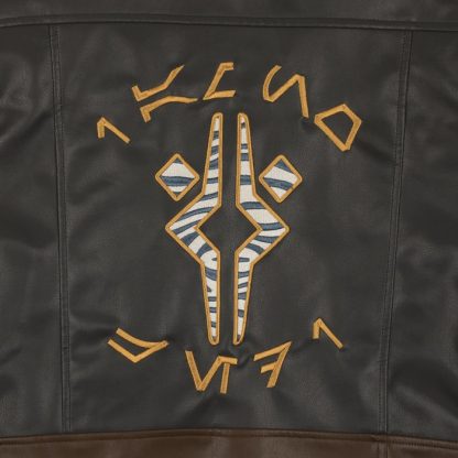Ahsoka Faux Leather Cropped Moto Jacket - Image 10