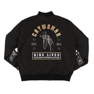 Catwoman Nine Lives Black Bomber Jacket