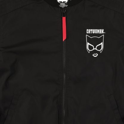 Catwoman Nine Lives Black Bomber Jacket - Image 13