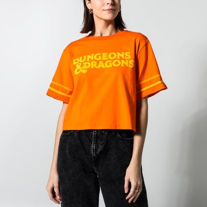 Retro Logo Striped Cropped Tee - Image 3