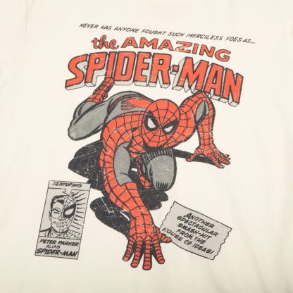 Spider-Man Vintage Cover Natural Tee - Image 2