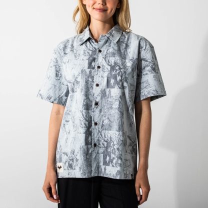 Batman Woven All Over Comic Print Button-Down Shirt - Image 3