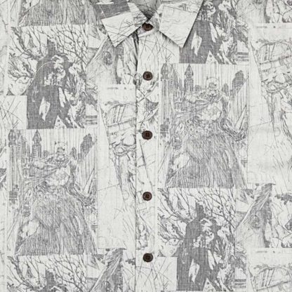 Batman Woven All Over Comic Print Button-Down Shirt - Image 6