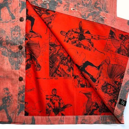 Superman All Over Comic Print Button-Down Shirt - Image 7