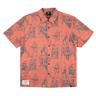 Superman All Over Comic Print Button-Down Shirt