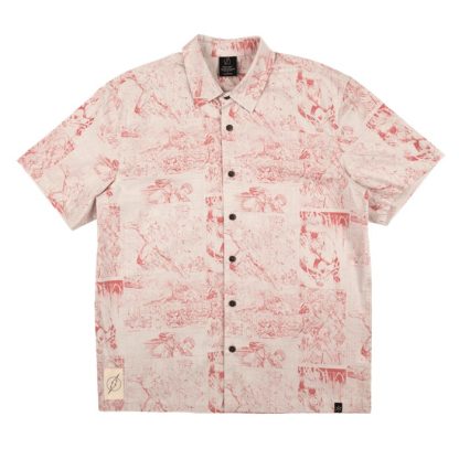 The Flash All Over Comic Print Button-Down Shirt