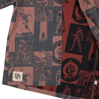 Daredevil All Over Comic Print Button-Down Shirt - Image 7