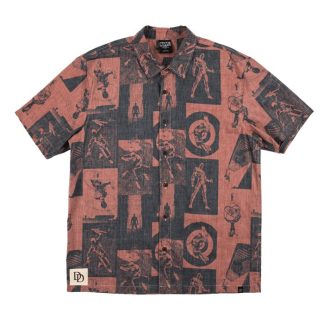 Daredevil All Over Comic Print Button-Down Shirt