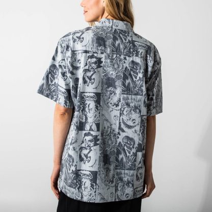 Ghost Rider All Over Comic Print Button-Down Shirt - Image 6