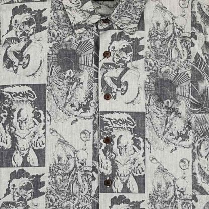 Ghost Rider All Over Comic Print Button-Down Shirt - Image 7