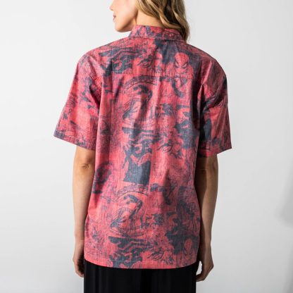 Spider-Man All Over Comic Print Button-Down Shirt - Image 3