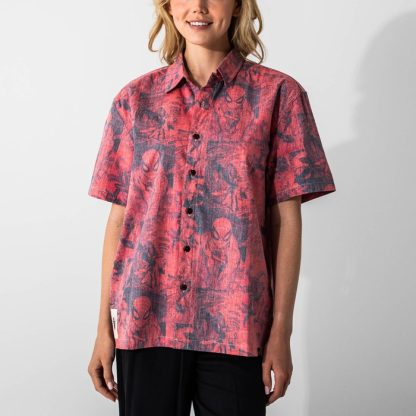Spider-Man All Over Comic Print Button-Down Shirt - Image 2