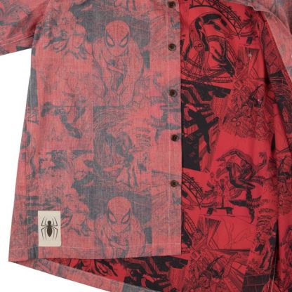 Spider-Man All Over Comic Print Button-Down Shirt - Image 6