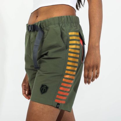 Warriors of Mandalore Olive Green Belted Cargo Shorts - Image 12