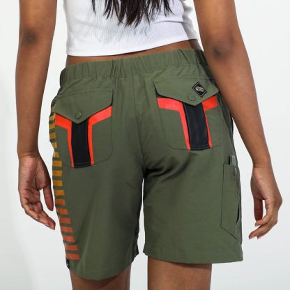 Warriors of Mandalore Olive Green Belted Cargo Shorts - Image 11