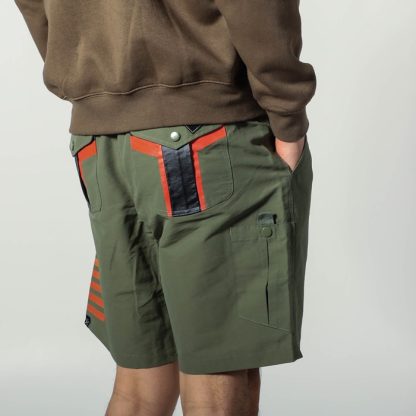 Warriors of Mandalore Olive Green Belted Cargo Shorts - Image 7