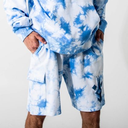 Ahsoka Blue Cloud Wash Hoodie & Shorts Lounge Set - Image 6